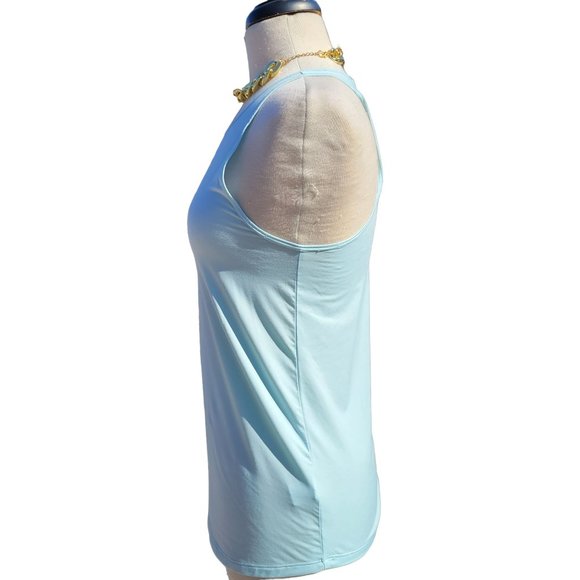 Zella Womans Tank Top Work For It Easy Blue Crewneck Sleeveless pullover X Small - Picture 3 of 9